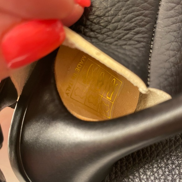 Balenciaga open toe slingback sandals heels black 37 7 - Picture 8 of 9